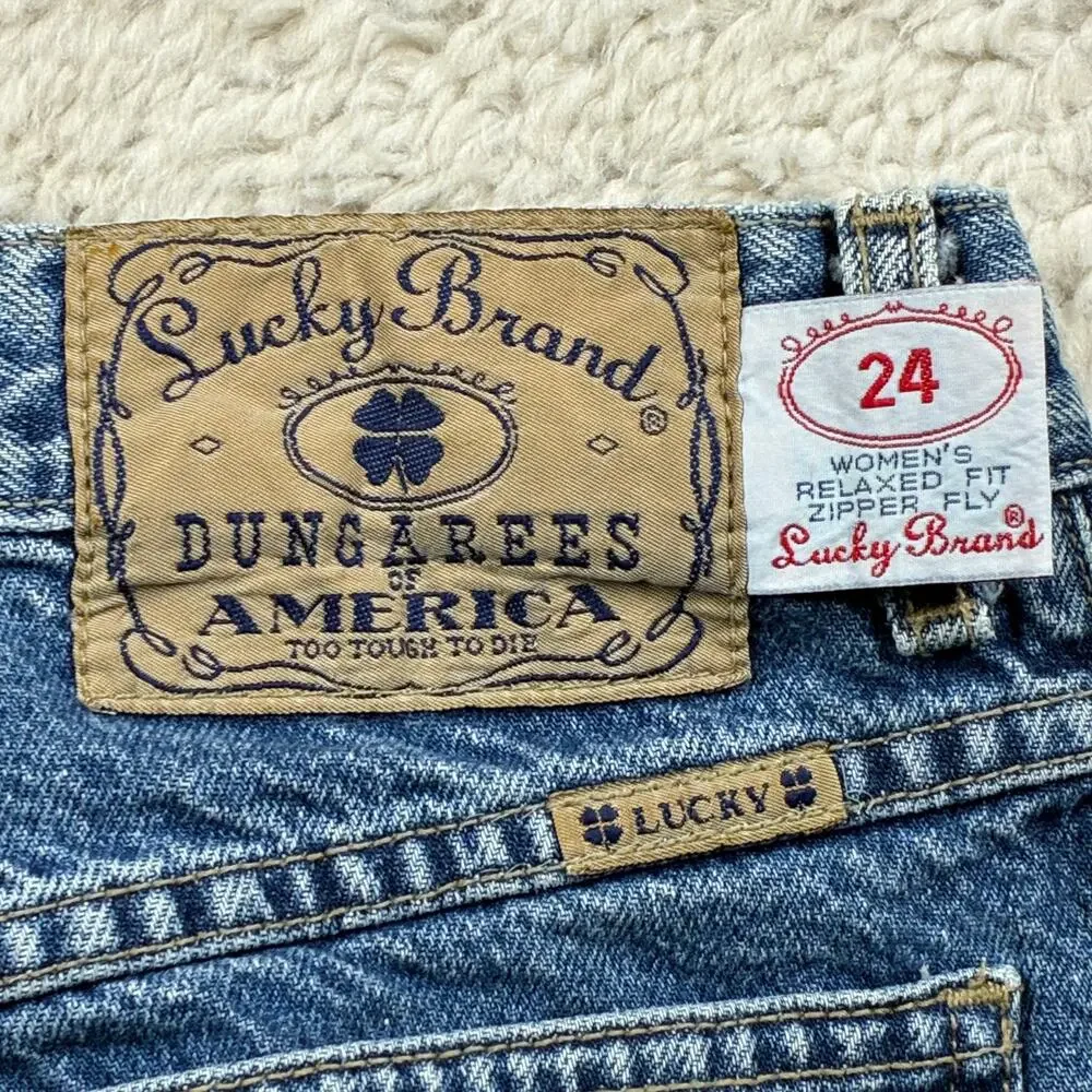 Vintage Lucky Brand Dungarees Womens 8/29 Relaxed Fit American Made Montesano